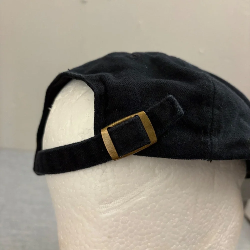 Drew Pearson Hat Oakland Raiders Men OSFA Black Vintage 90s Strapback Cap‎